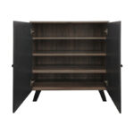 Shoe rack-cabinet Cathi in oak-anthracite shade 80x34x95cm - Слика 2