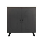 Shoe rack-cabinet Cathi in oak-anthracite shade 80x34x95cm - Слика 3