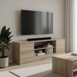 Sasa TV cabinet in sonoma shade 120x35x41.5cm