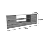 Sasa TV cabinet in sonoma shade 120x35x41.5cm - Image 5