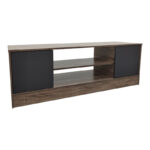Sasa TV cabinet in oak-anthracite shade 120x35x41.5cm - Image 2