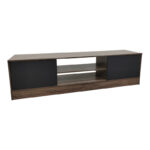 Sasa TV cabinet in oak-anthracite shade 150x35x41.5cm - Image 2