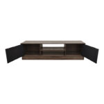 Sasa TV cabinet in oak-anthracite shade 150x35x41.5cm - Image 3