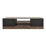 Sasa TV cabinet in oak-anthracite shade 150x35x41.5cm - Image 4
