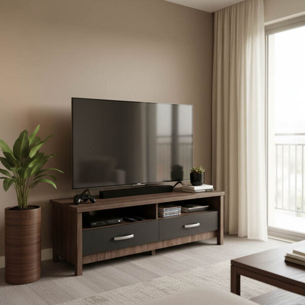 Podizor TV cabinet in oak-anthracite shade 120x45x42.5cm