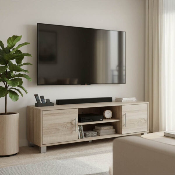 Serank TV cabinet in sonoma shade 120x40x40cm
