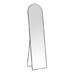 Plaza aluminum mirror in black shade 40x28x150cm