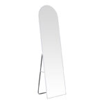 Plaza aluminum mirror in white shade 40x28x150cm