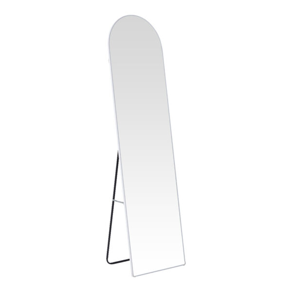Plaza aluminum mirror in white shade 40x28x150cm