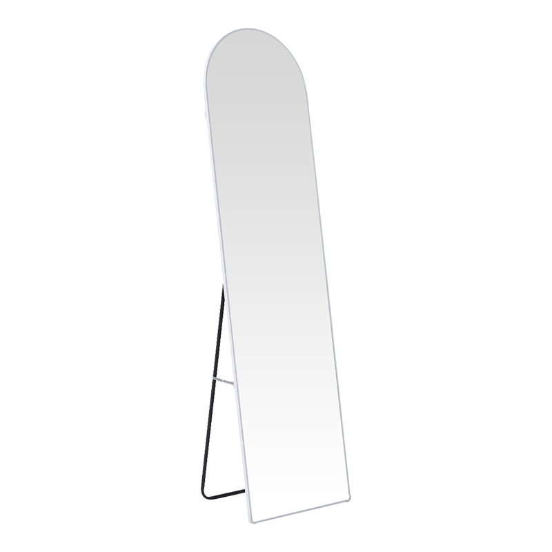 384-000003 Plaza aluminum mirror in white shade 40x28x150cm - Image 1
