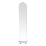 Espero mdf wheeled mirror with shelves in white shade D34x170cm - Слика 2