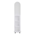 Espero mdf wheeled mirror with shelves in white shade D34x170cm - Слика 3