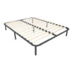 Metal bed frame Amaso in black color 160x200x28cm - Image 2
