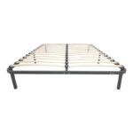 Metal bed frame Amaso in black color 160x200x28cm - Image 3
