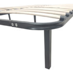 Metal bed frame Amaso in black color 160x200x28cm - Image 5