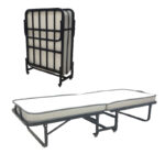 Kamu bunk bed with 10cm mattress black 75x190cm