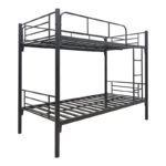 Belit metal bunk bed in black shade 90x190cm