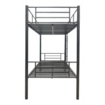 Belit metal bunk bed in black shade 90x190cm - Image 5