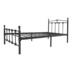 Wotso metal bed in black shade 90x190cm - Image 3