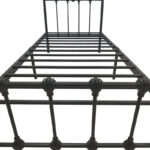 Wotso metal bed in black shade 90x190cm - Image 6