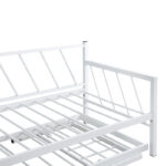 Bed-Sofa Remmie metal in white 90x190cm - Слика 6