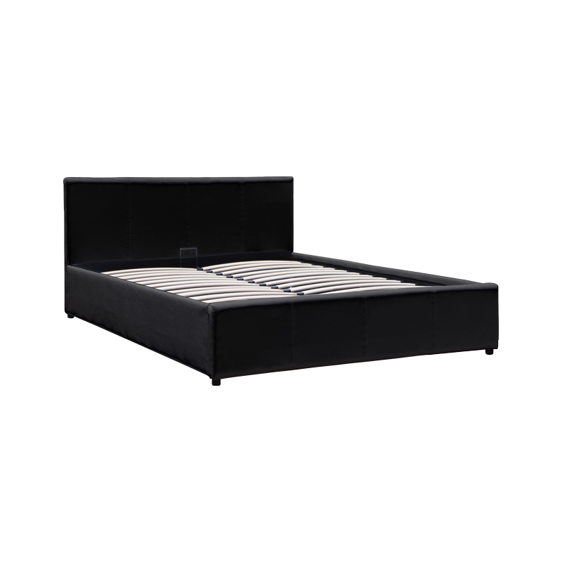 388-000001-2 Dellia bed with storage space pu black 120x200cm - Image 3