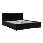 Dellia bed with storage space pu black 150x200cm - Image 3