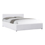 Dellia bed with storage space pu white 150x200cm