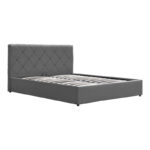 Dreamie bed with storage space, velvet, anthracite 160x200cm - Image 4
