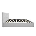 Dreamie bed with storage space, fabric, grey 160x200cm - Image 5
