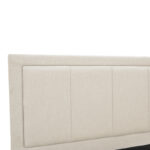 Huga bed with storage space, beige fabric 120x200cm - Слика 6