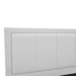 Huga bed with storage space, grey fabric 120x200cm - Слика 6