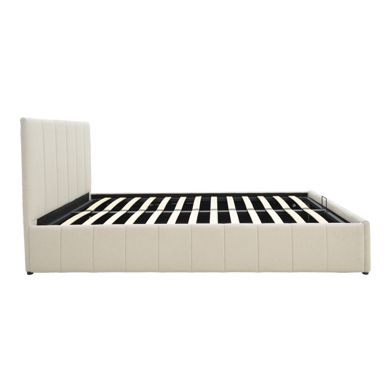 388-000019-2 Snuggle  bed with storage space, fabric beige120x200cm - Слика 3