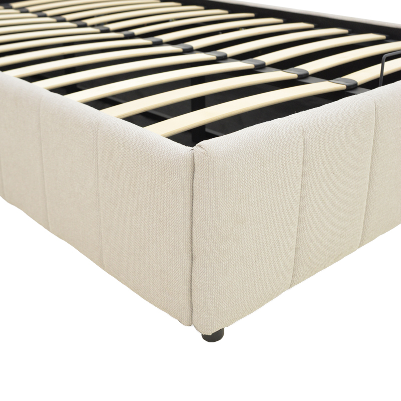388-000019-4 Snuggle  bed with storage space, fabric beige120x200cm - Слика 5
