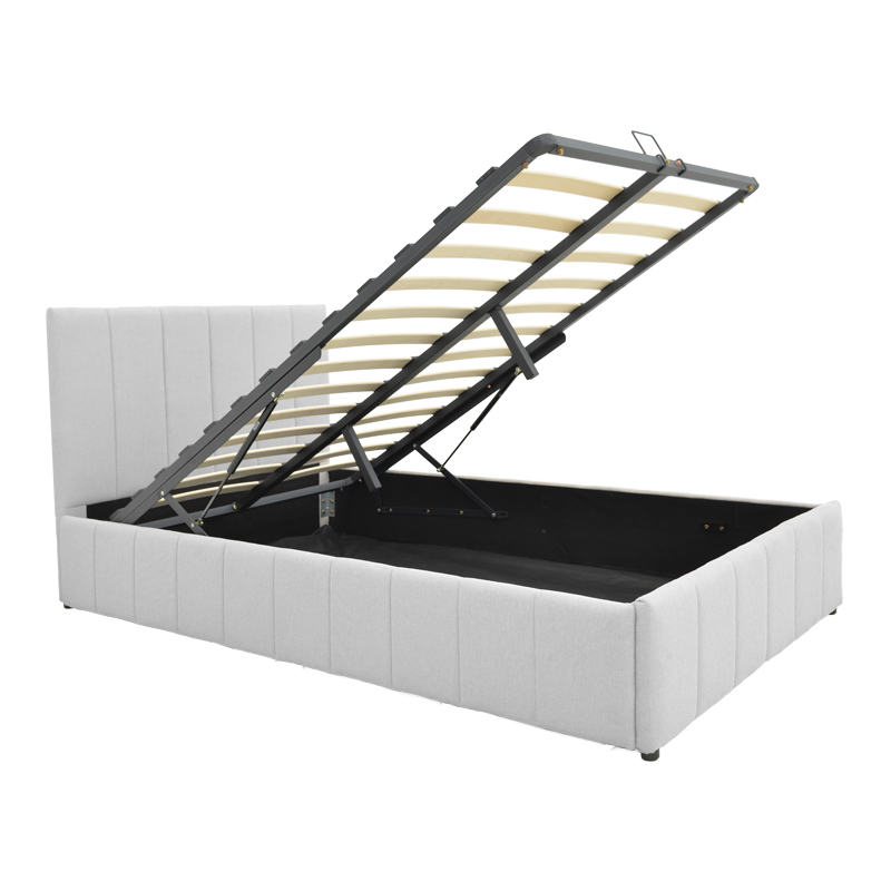 388-000020-2 Snuggle  bed with storage space, fabric grey120x200cm - Image 3