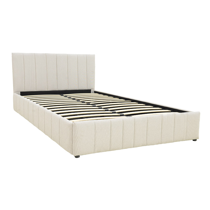 388-000023-2 Snuggle  bed with storage space, fabric beige160x200cm - Слика 3