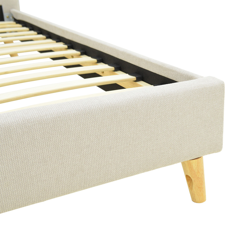 388-000025-5 LumiLux bed beige fabric, 100x200cm - Слика 6