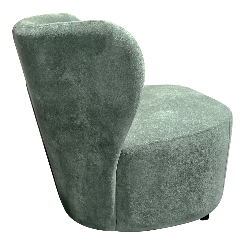 392-000005-1 Veridian fabric armchair in pistachio shade 63x70x66cm - Image 2
