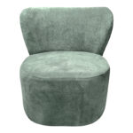 Veridian fabric armchair in pistachio shade 63x70x66cm - Image 4