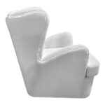Regalo velvet armchair in white shade 75x88x85cm - Слика 3