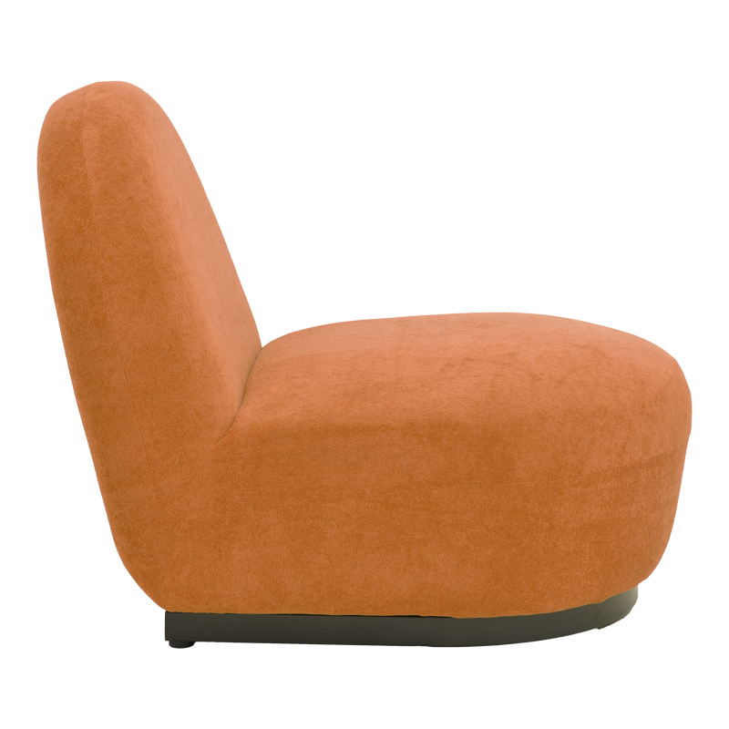 392-000010-2 Zenny swivel armchair fabric in terracotta color 64x85x68cm - Image 3