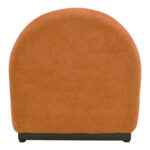 Zenny swivel armchair fabric in terracotta color 64x85x68cm - Image 5