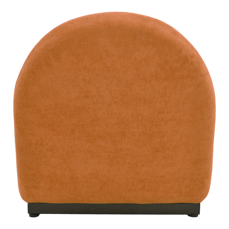 392-000010-4 Zenny swivel armchair fabric in terracotta color 64x85x68cm - Image 5
