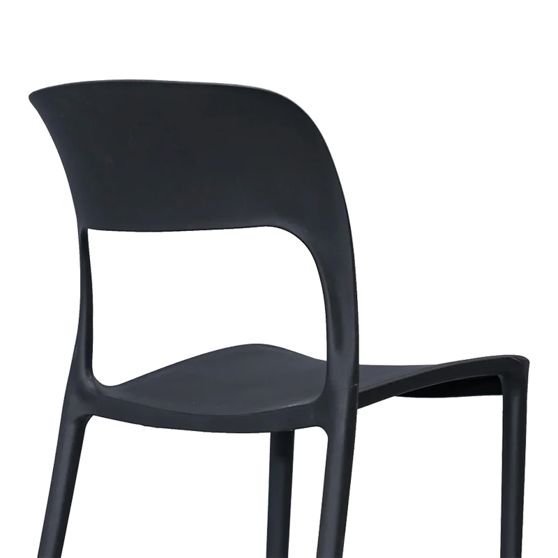 392-000012-1 Zanna stackable pp chair in black shade 44x45x80cm - Image 2