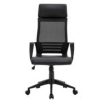 КАНЦЕЛАРИСКА Црна боја FL190 ЦРНА ВЕШТАЧКА КОЖА 60x62x128 см - Image 2