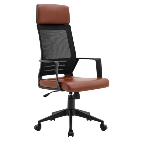КАНЦЕЛАРИСКА Кафеава боја FL190 КАФЕАВА ВЕШТАЧКА КОЖА 60x62x128 см