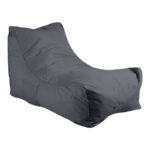 Bean bag lounger Otenda in grey color 67x110x65cm