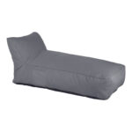 Bean bag lounger Telena in antracite color 70x150x65cm