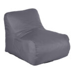 Bean bag lounger Belogan in antracite color 73x94x65cm