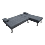 Corner sofa bed reversible Brisk fabric with anthracite shade 200x146x75cm - Слика 2